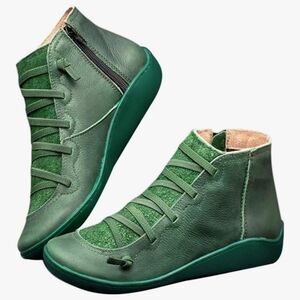 Amazon Green Women's Ankle Boots